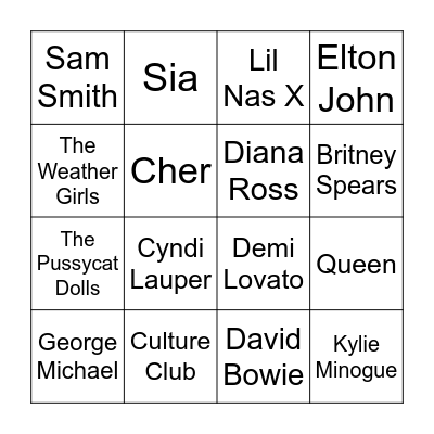 O-Pride Bingo Card