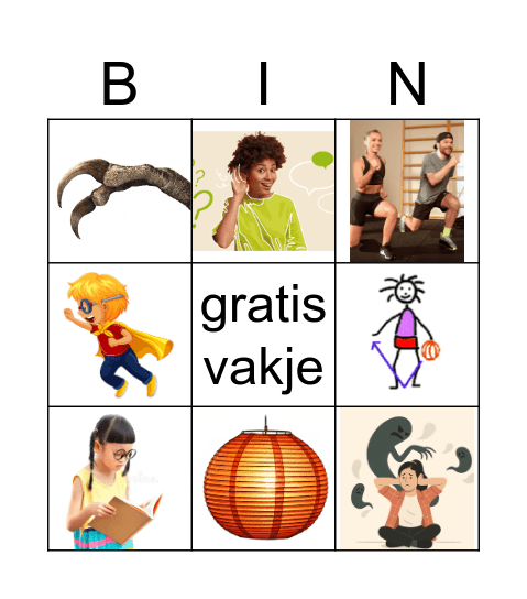 Woordenschat kijker 1 Bingo Card