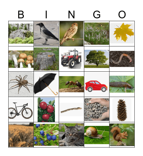 Høstbingo Card