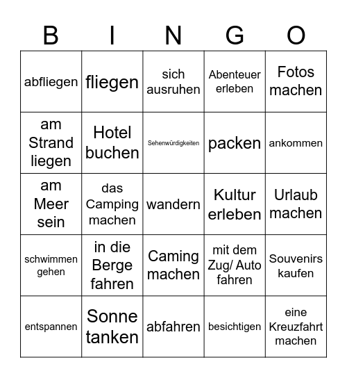Bingo Card