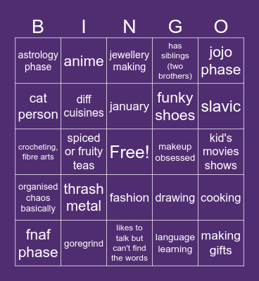 i am. saul. :) Bingo Card