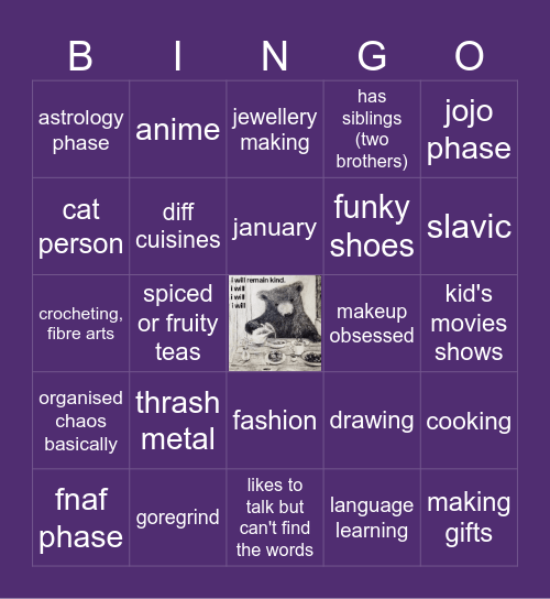 i am. saul. :) Bingo Card
