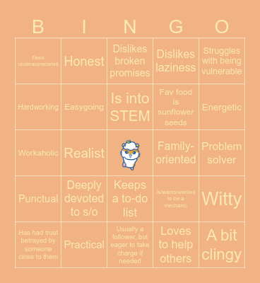TAoHK&I Kinnies - Corocorokuririn Bingo Card