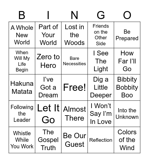 Dinner and a Meeting Bingo Card