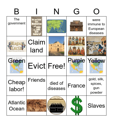 Exploration Bingo Card