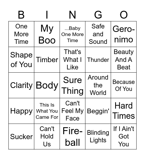 Game 1 - 24K Reasons to Make Bad Decisions Bingo Card