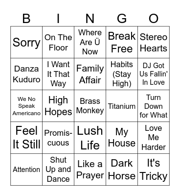 Game 2 - 24K Reasons to Make Bad Decisions Bingo Card