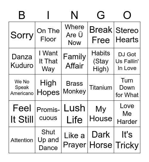 Game 2 - 24K Reasons to Make Bad Decisions Bingo Card