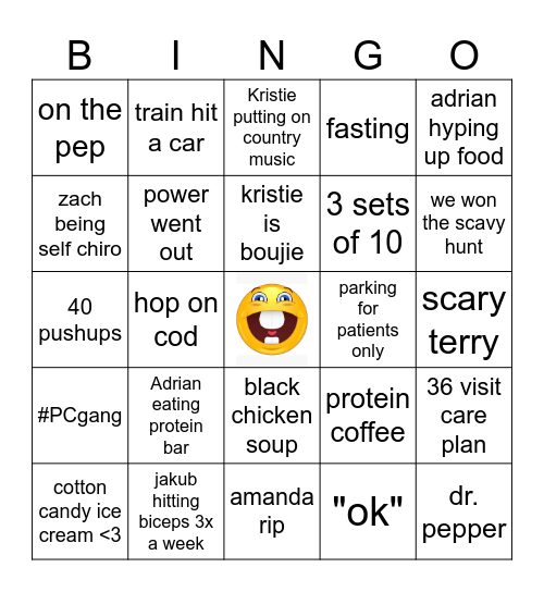 Fair Lawn Bingo Card