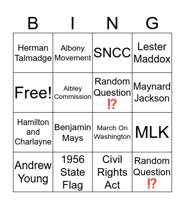 SOCIAL STUDIES BINGO‼️ Bingo Card