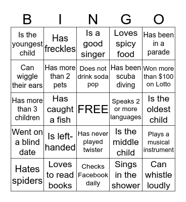 Claims Department Bingo Card