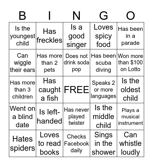 Claims Department Bingo Card