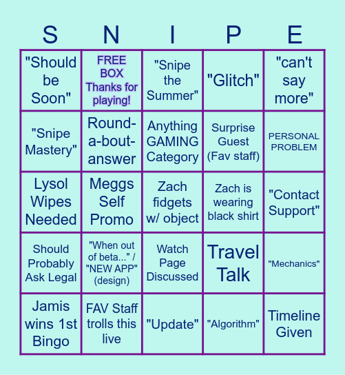 WISDOM WED BINGO 8.19.26 Bingo Card