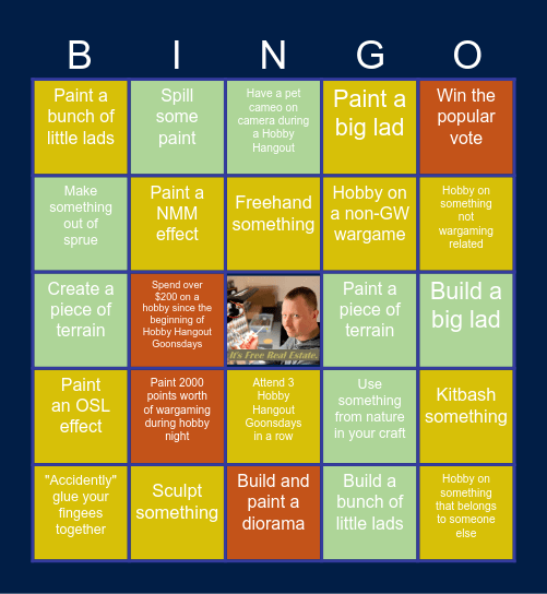 Hobby Hangout Goonsdays! Bingo Card
