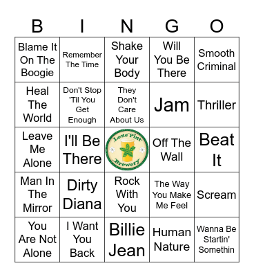 MJ Speed Round Bingo Card