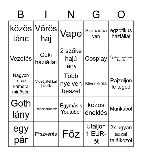 OMETV BINGO Card