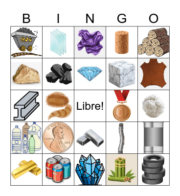 Materiales en Espanol Bingo Card