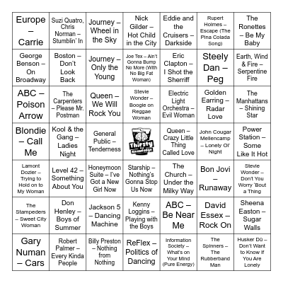 Thirsty For Knowledge Music Bingo Card