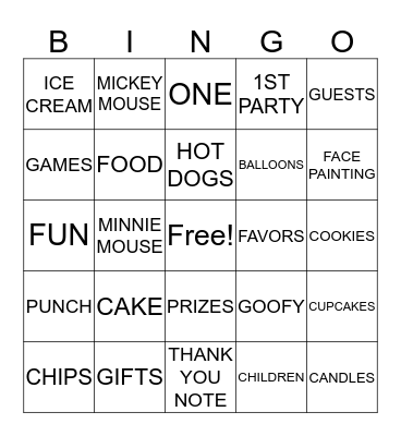 MAKAYLA'S BIRTHDAY BINGO Card