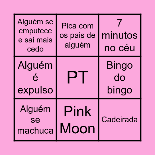 Trizversário Bingo Card