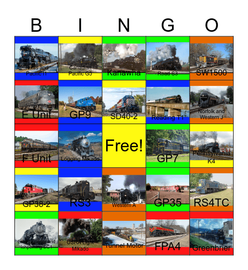 The Norfolk and Western, the New York, Chicago and Saint Louis, the Pennsylvania and other Railroads in Ohio Bingo Card