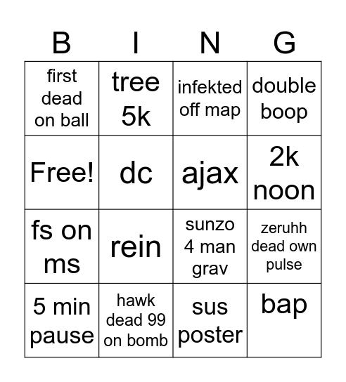 OWWC USA vs CHN Bingo Card