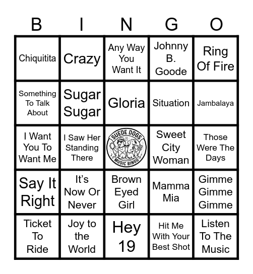 Newlands - MUSIC BINGO Card