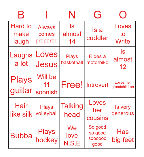 Marvellous Monday Bingo Card