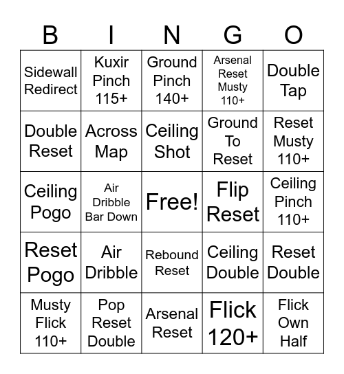 Salad RL Bingo Card