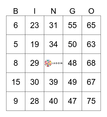 Lagom Care Bingo Card