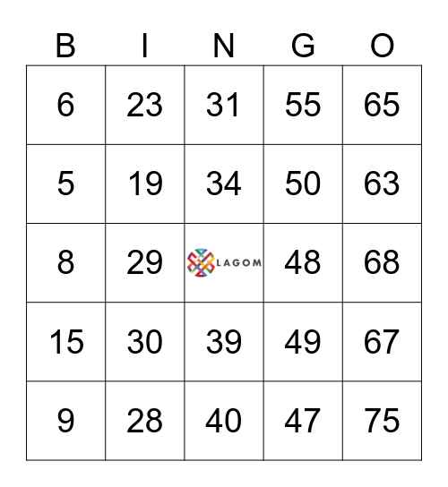 Lagom Care Bingo Card