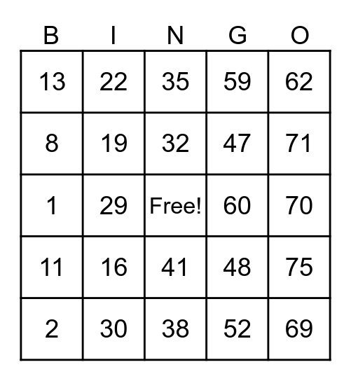 Pamilyang walang matino Bingo Card