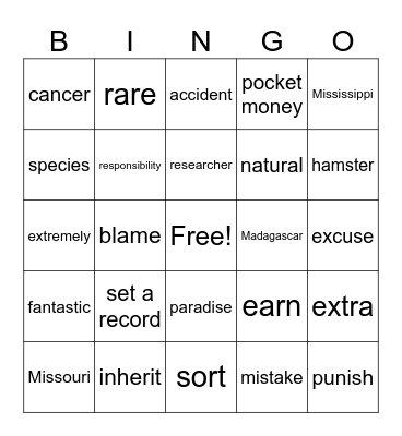Think 2 Bingo Card
