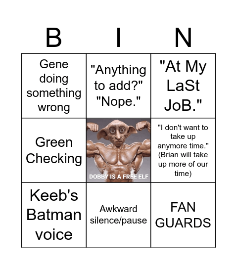 DrAfTiNg MeEtInG Bingo Card