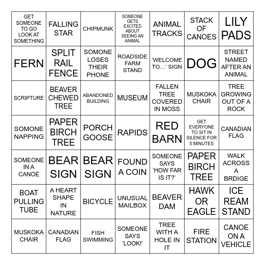 HALIBURTON BINGO Card