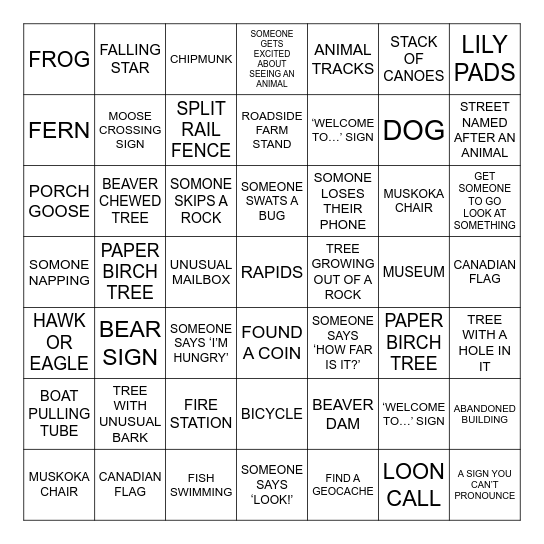HALIBURTON BINGO Card