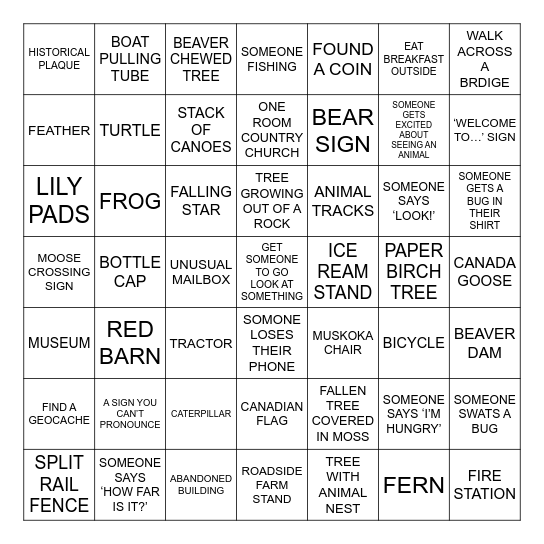 HALIBURTON BINGO Card
