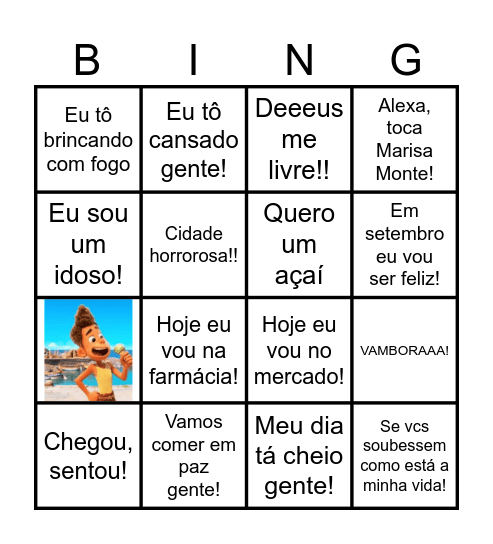 Bingo do Nik Bingo Card