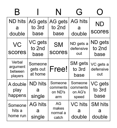 Crimson Critter x All-Star Game Bingo Card