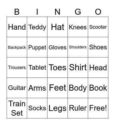 Learn 1 Bingo Card