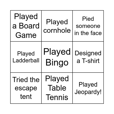 Employee Appreciation Coverall Bingo Card