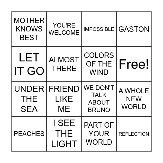 Bingo Card