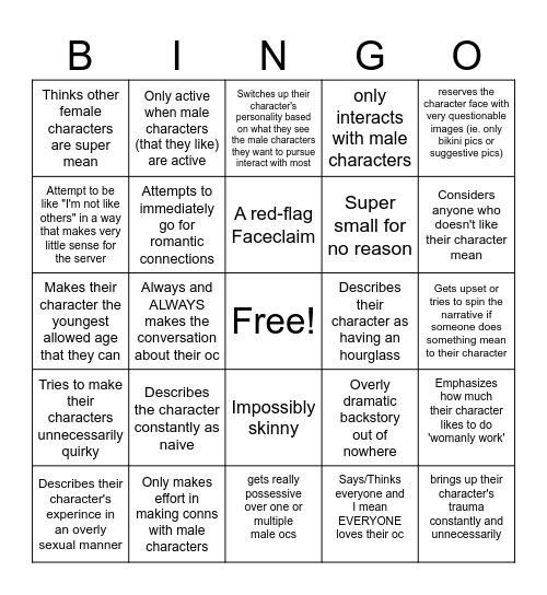 PICK-ME BINGO Card