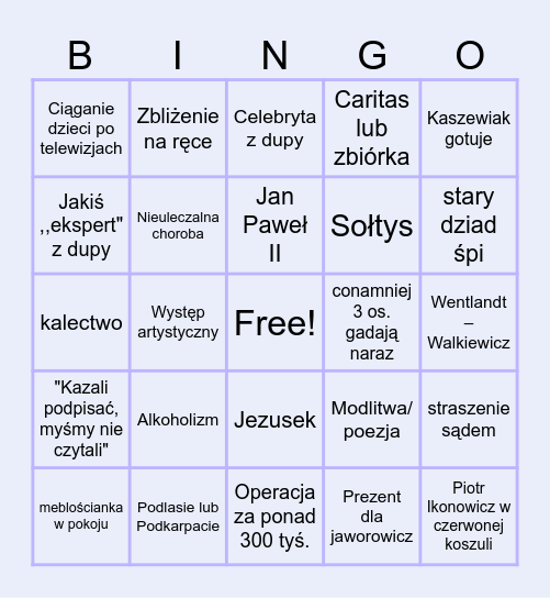 Sprawa dla reportera najlepsze █▬█ █ ▀█▀ 1.2 Bingo Card
