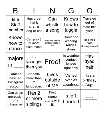 BCKEC Bridge Bingo Card