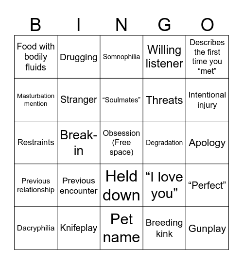 Yan bingo Card