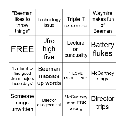 BINGO Card