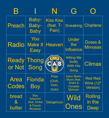 Welcome Back: Music Bingo Card