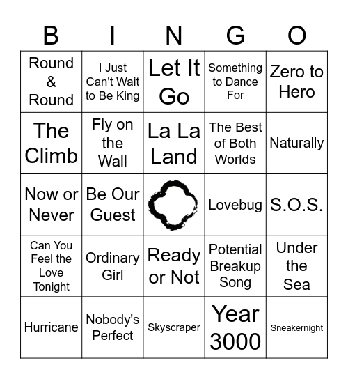 Disney Bingo Card