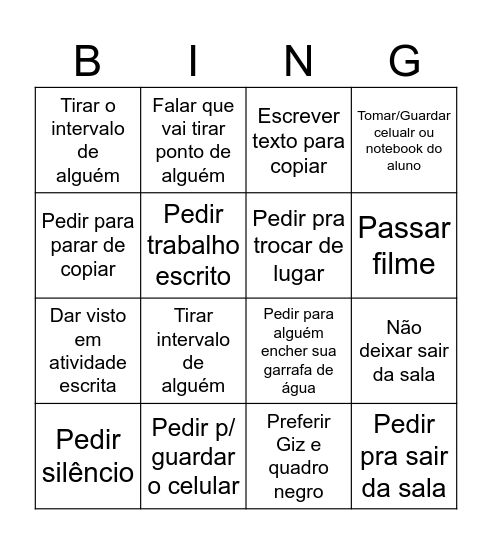 Bingo de redes Bingo Card